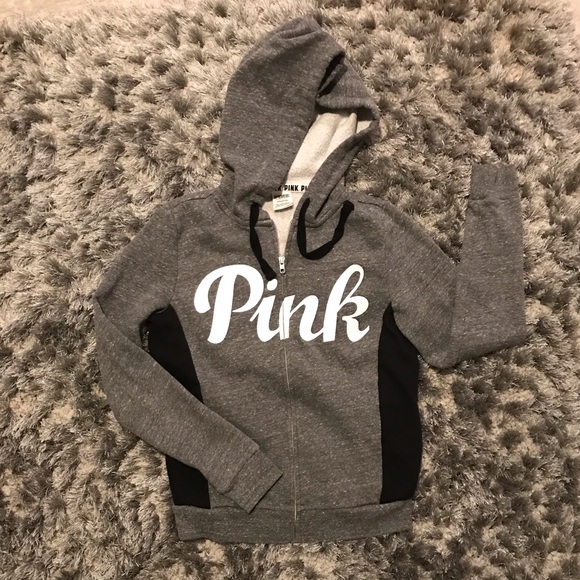 Grey/black PINK Victoria’s Secret Jacket!! - Picture 1 of 3